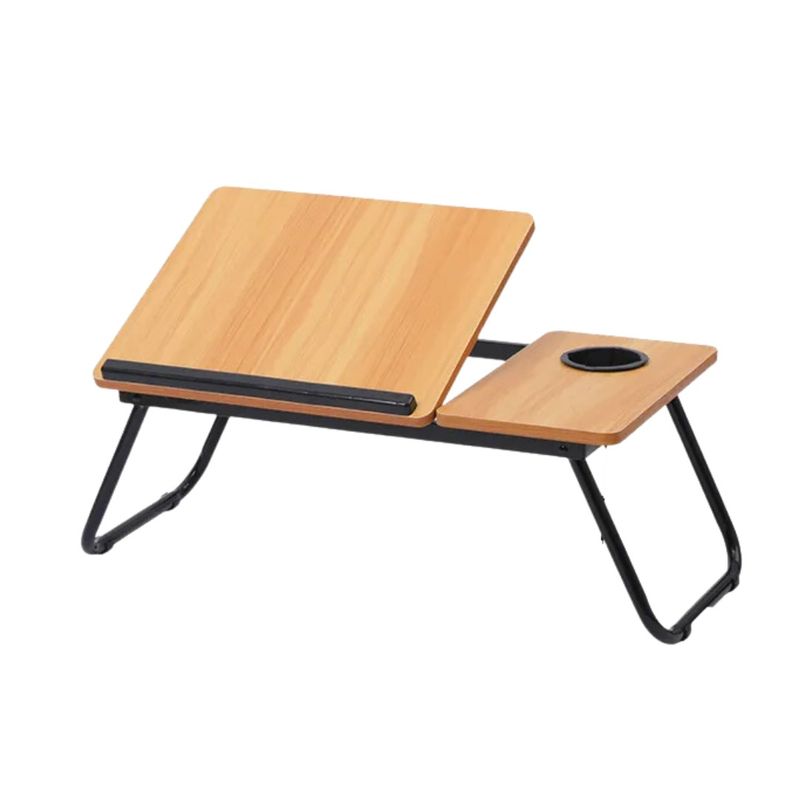 KIDSHOP - Mesa De Cama Para Computador Multifuncional Plegable Marron Claro