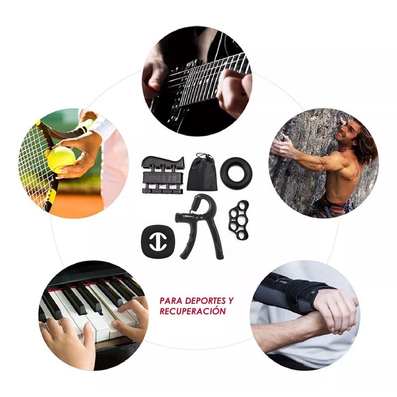 MILOPTS - Kit Ejercitador Graduable Mano Muñeca Antebrazo Terapia