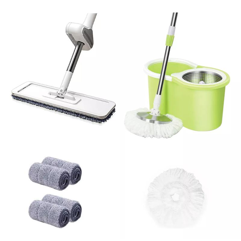 GENERICO - Kit Limpieza Hogar Trapeador 360 Barredor Mopa Multifuncion