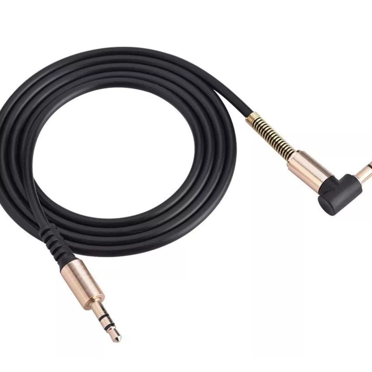 UNITEC - Cable De Audio Estereo Auxiliar 3.5mm Punta Dorada - 1.5 Mts