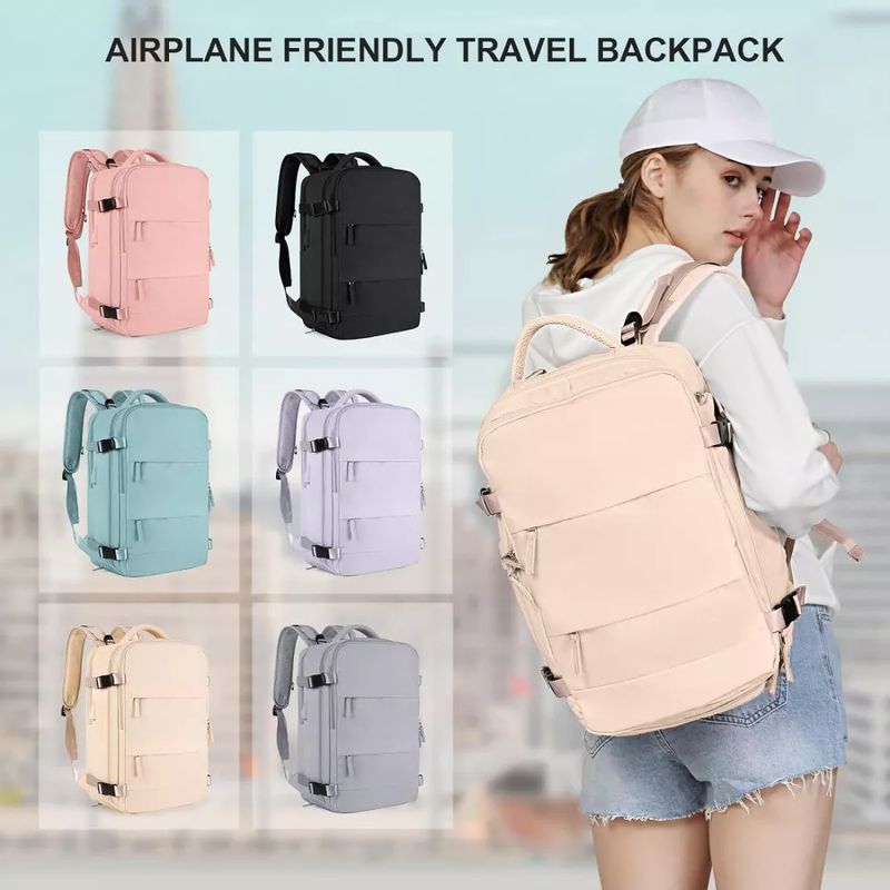 GENERICO - Maleta De Mano Amazon Para Cabina Viajera Bolsillo Zapatos negro