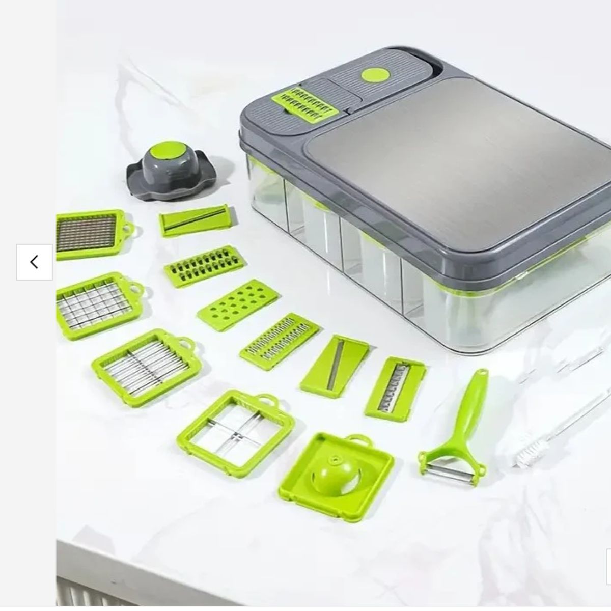 GENERICO - Cortador Picador Rayador De Verduras  Multifuncional 26 Pzs