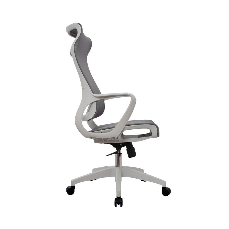BONNO - Silla de Escritorio Rigs Con Cabecero Gris Bonno
