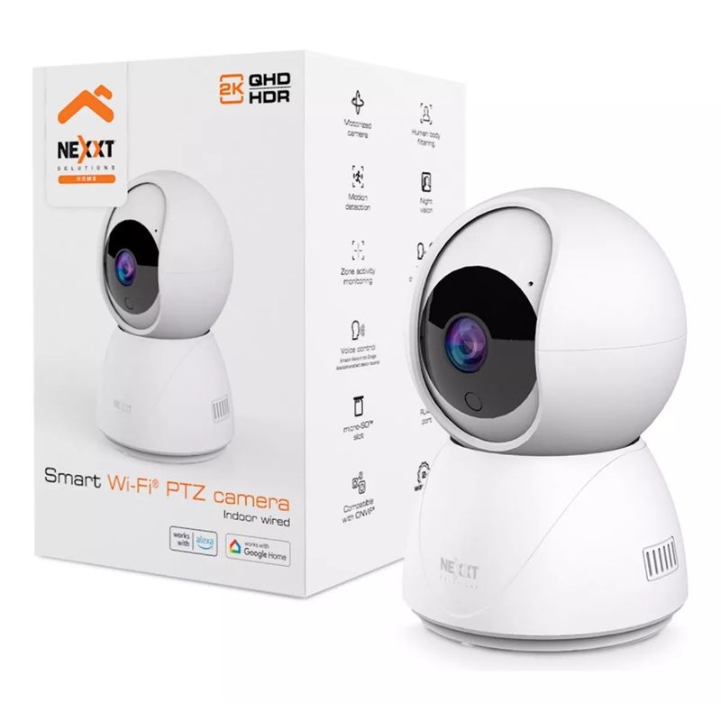 NEXXT SOLUTIONS - Cámara De Seguridad Inteligente Wifi Ptz Nexxt Indoor Wired