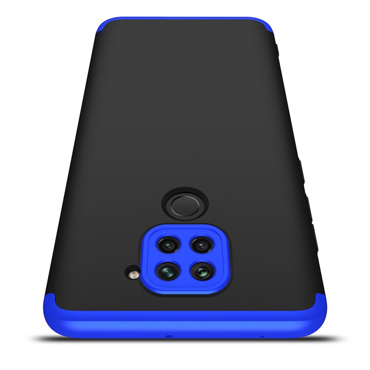 GENERICO - Funda Carcasa Estuche Protector Para Redmi note 9 Negro con Azul