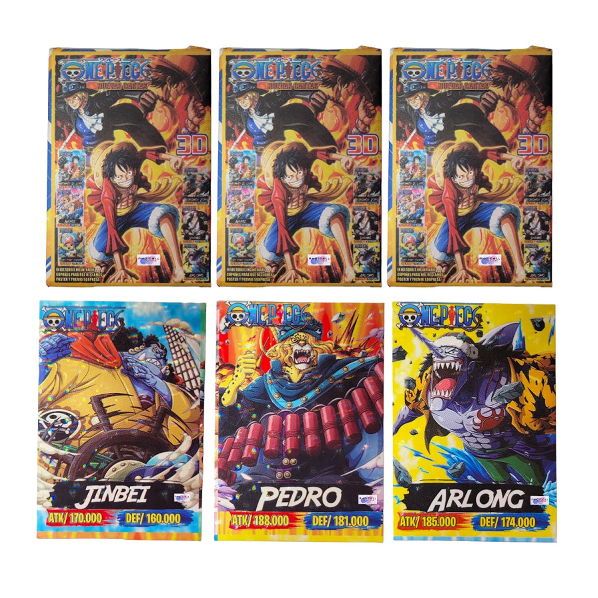 GENERICO - 150 Cartas Coleccionables Intercambiables One Piece