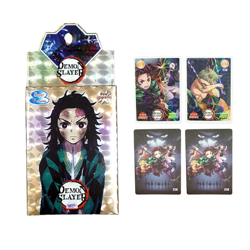 GENERICO - Caja x 24 Cartas Demon Slayer Edición de Lujo Holográficas