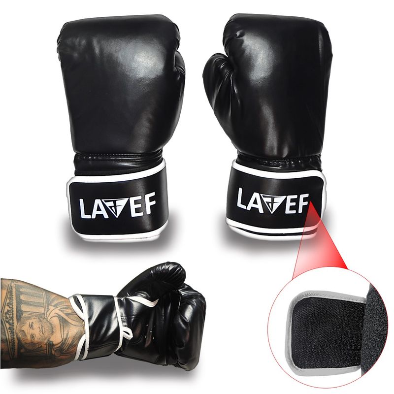 LAVEF - Guantes De Boxeo Kick Boxing Entrenamiento Mma Profesional