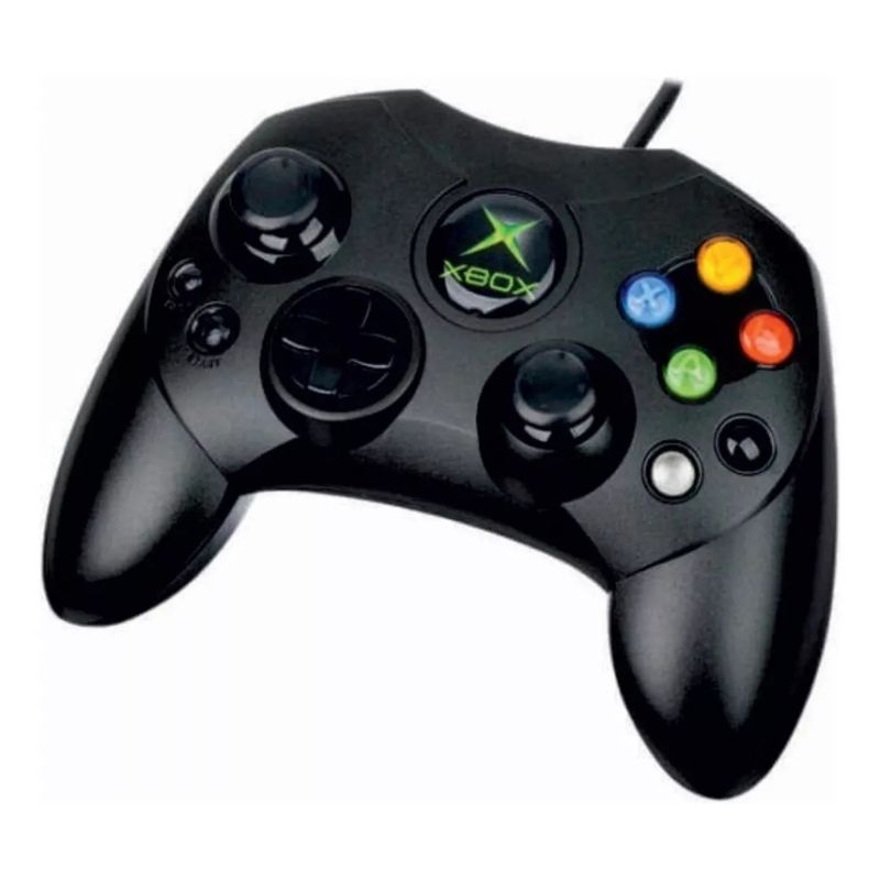 GENERICO - Control Para Xbox Clasico Negro Consola Caja Negra.