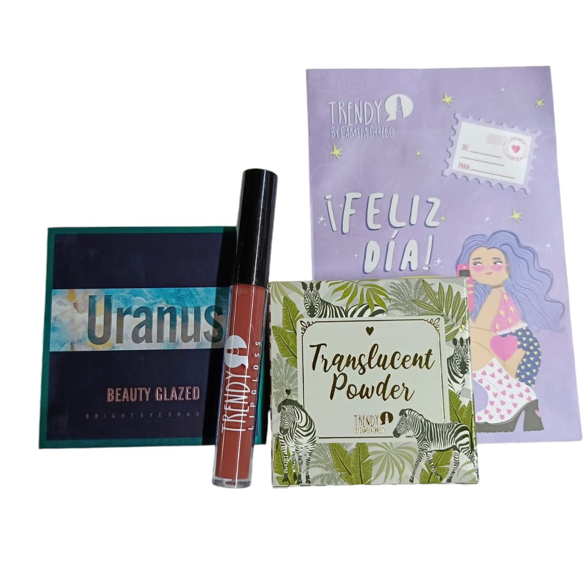 TRENDY - Kit de Maquillaje Trendy By Camila Ortega con Paleta Uranus+Bolsa regalo