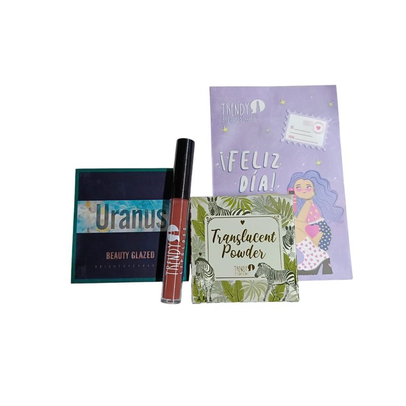 TRENDY - Kit de Maquillaje Trendy By Camila Ortega con Paleta Uranus+Bolsa regalo