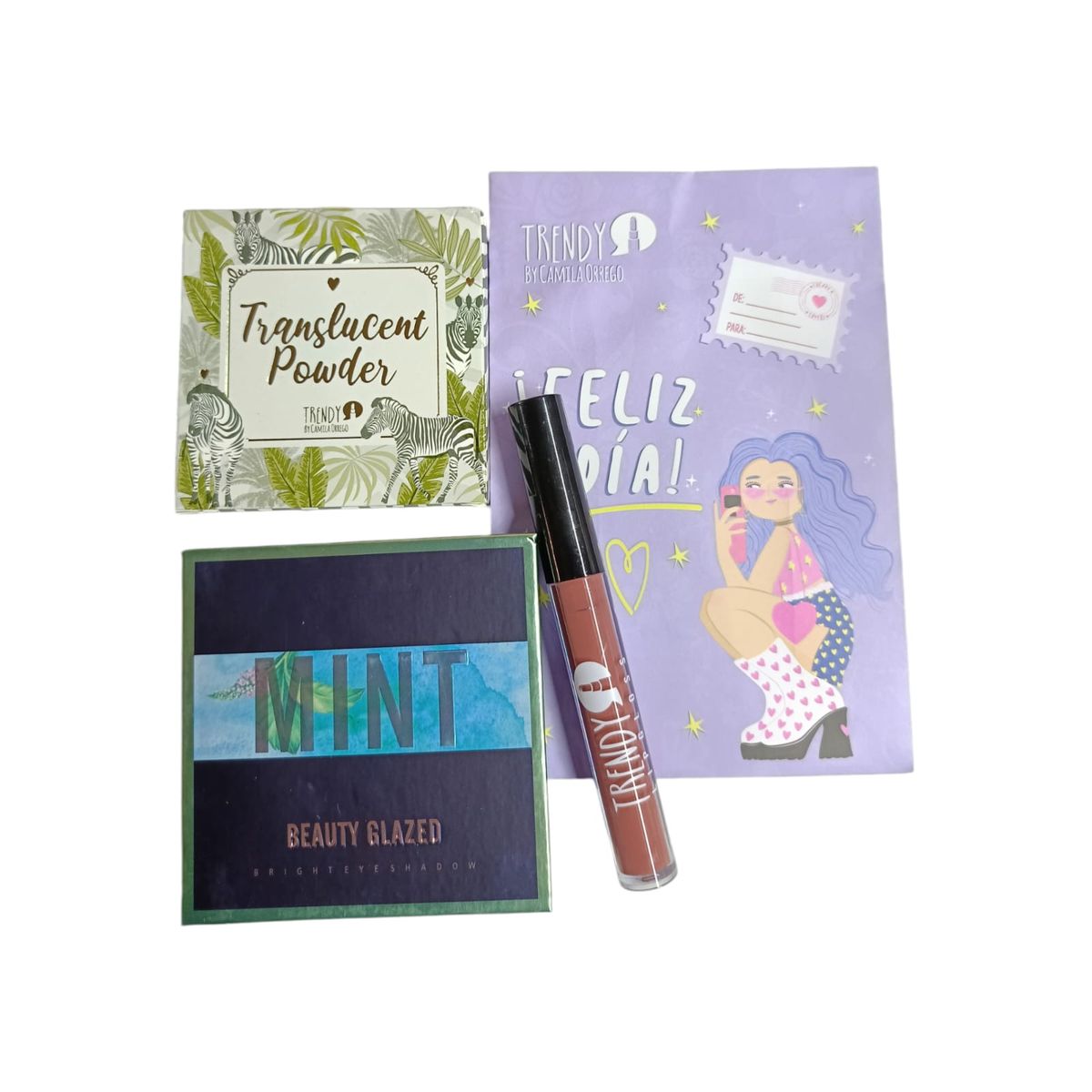 TRENDY - Kit de Maquillaje Trendy By Camila Ortega con Paleta Uranus+Bolsa regalo