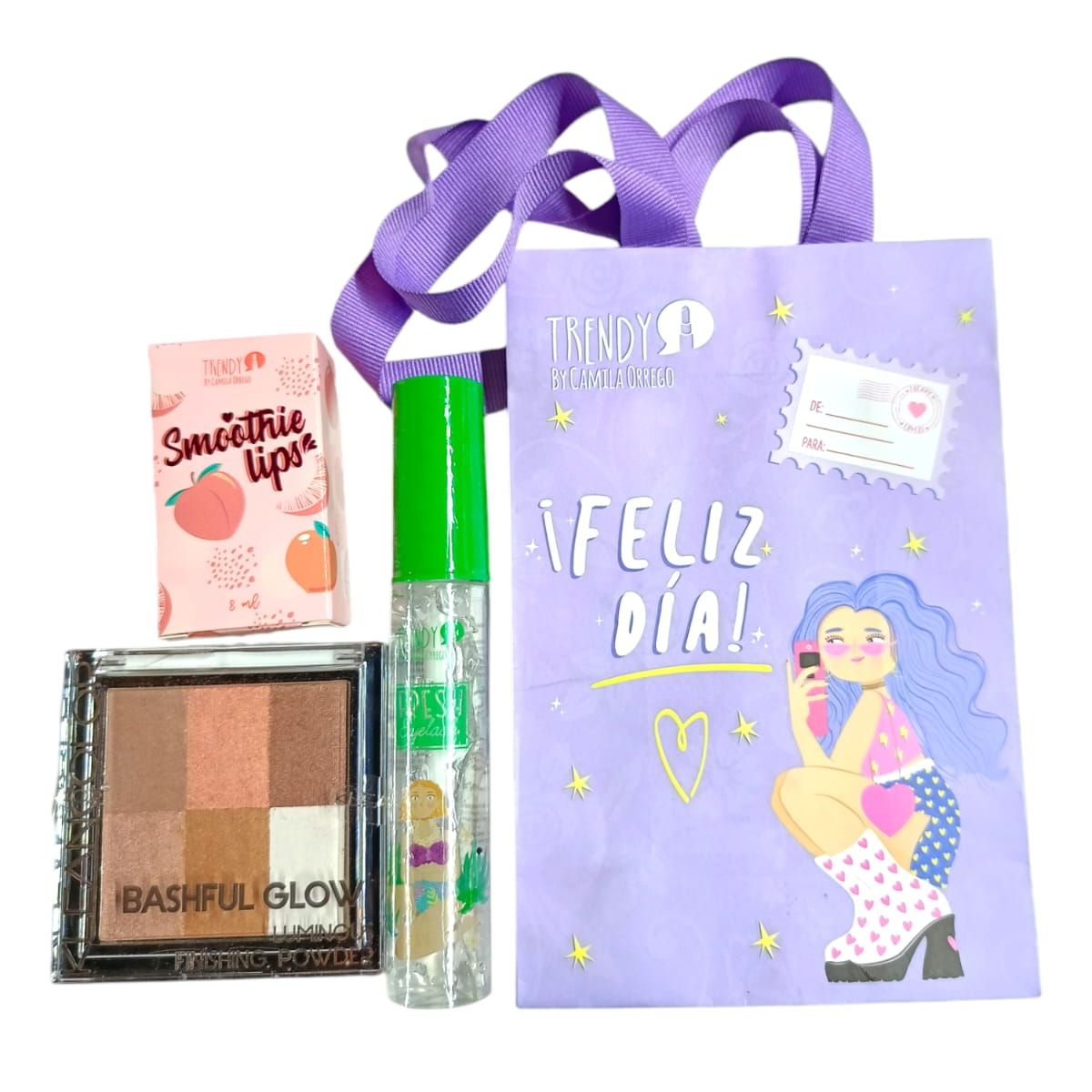TRENDY - KIT X 3 PALETA  RUSSET,FORTALECEDOR PESTAÑA,BRILLO TRENDY