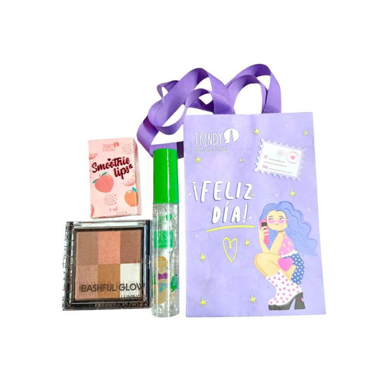 TRENDY - KIT X 3 PALETA  RUSSET,FORTALECEDOR PESTAÑA,BRILLO TRENDY