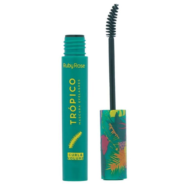 GENERICO - PESTAÑINA TRÓPICO CURLS & VOLUME VERDE - RUBY ROSE