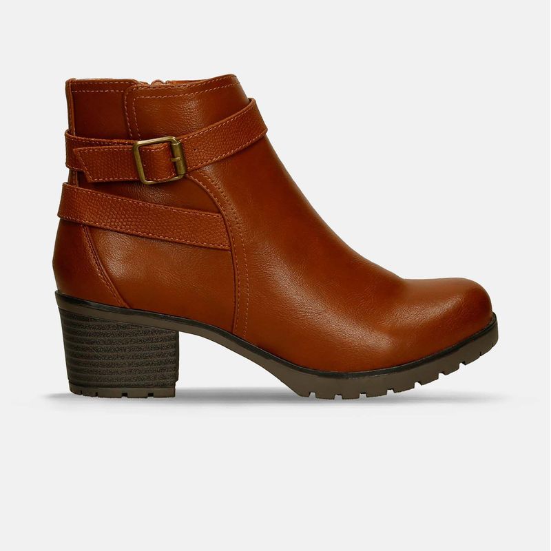 BATA - Botines Para Mujer Bata Camel Jose Silvia