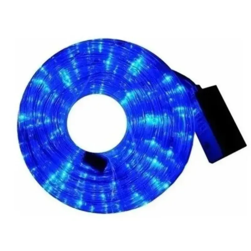 AMERICO SHOP - Manguera 3 Vías Luz Led Azul 20 Metros Decoración Navidad