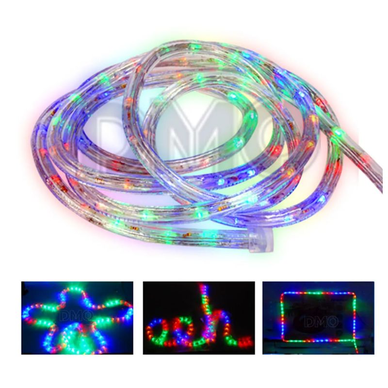 AMERICO SHOP - Manguera 3 Vías Luz Led Multicolor 10 Metros Decoración Navidad