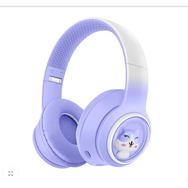 GENERICO - Audífonos diadema bluetooth figura gatito AKZ-08