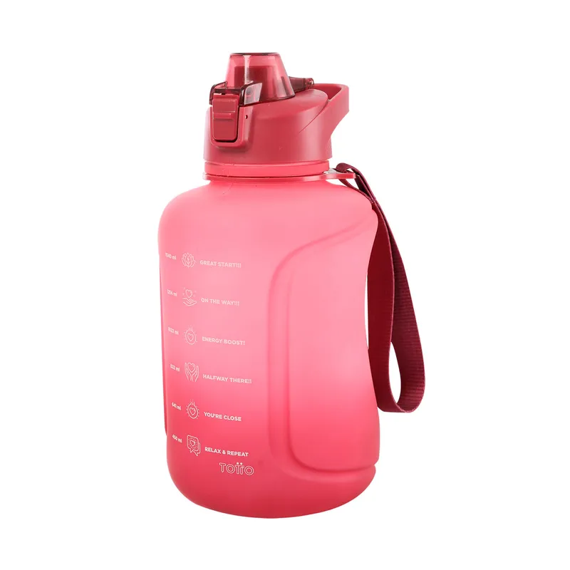 TOTTO - Botilito Plástico Motivacion 1500 Ml Rosado