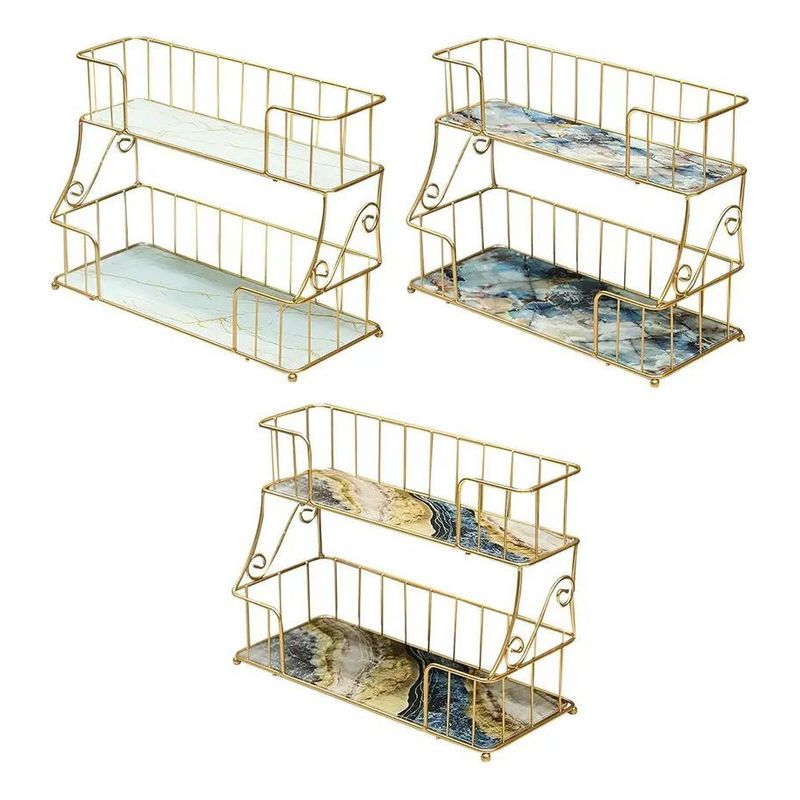 GENERICO - Estante Organizador Tocador Baño 2 Niveles Multiusos Hogar