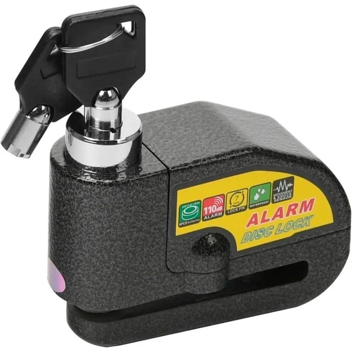 GENERICO - Candado Freno De Disco Con Alarma Para Moto O Bicicleta