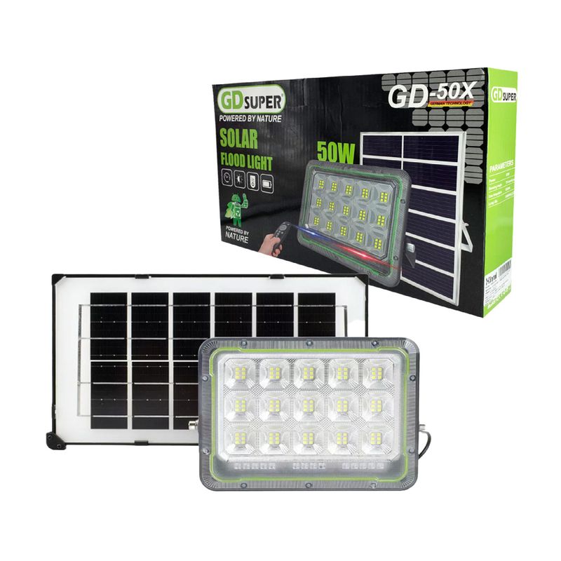 GENERICO - LAMPARA CON PANEL SOLAR GD-50X