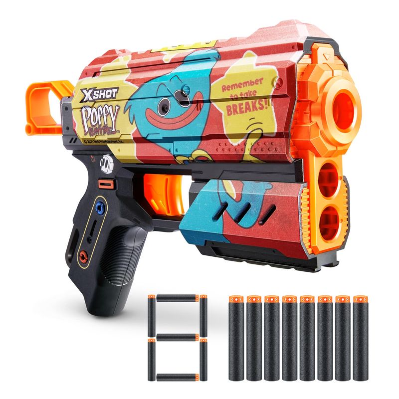 X SHOT - Lanzador De Dardos Xshot Flux Poppy - Timeout 8 Dardos