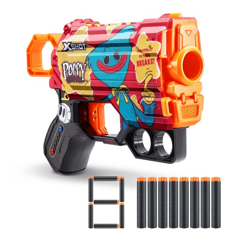 X SHOT - Lanzador De Dardos Xshot Menace Poppy - Timeout 8 Dardos