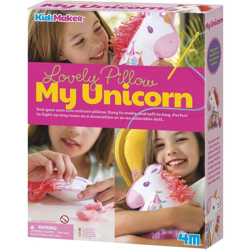 4M - COJÍN UNICORNIO PARA DECORAR  KIT DE MANUALIDADES
