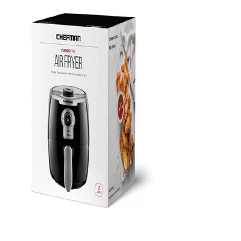 CHEFMAN - Freidora Chefman De Aire Fríe Sin Aceite Turbofry 2 Litros