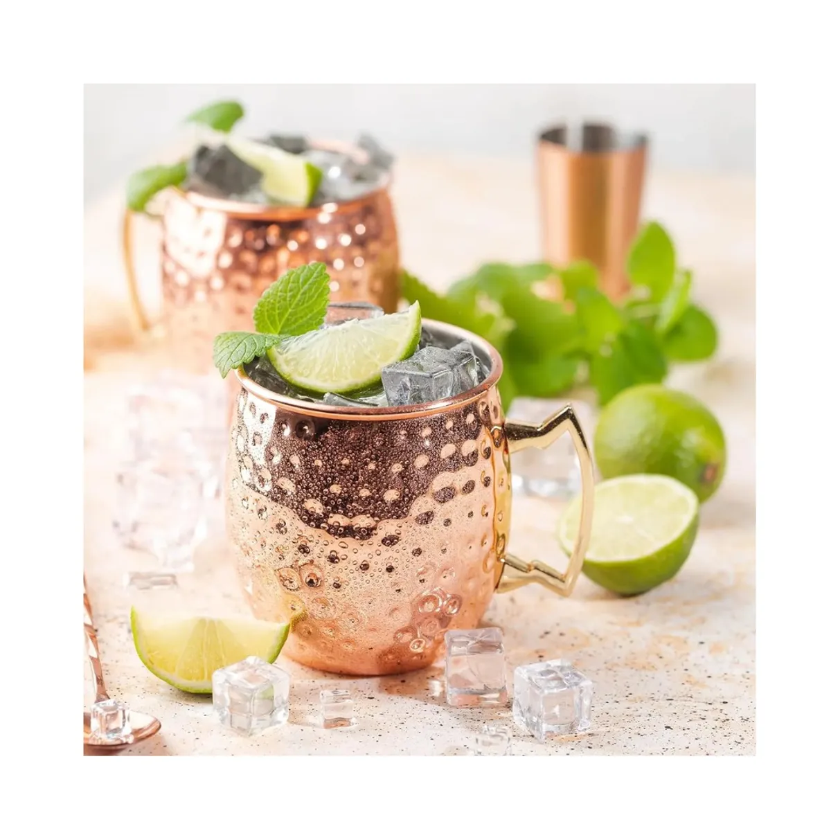 KIDSHOP - Vaso Mug De Cobre Martillado Moscow Mule 500 Ml Coctelería