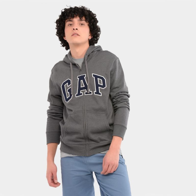 GAP - Hoodie Hombre con Logo de Algodón Gap