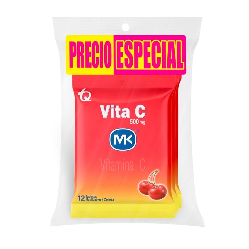 MK - Oferta Vita C Mk 500Mg X 12Tabletas Pague 2 Lleve 3