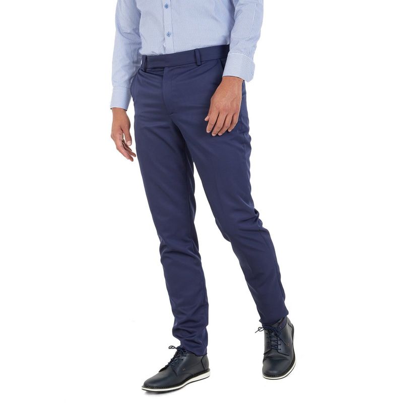 LOS CABALLEROS - Pantalon Formal Los Caballeros Azul Oscuro