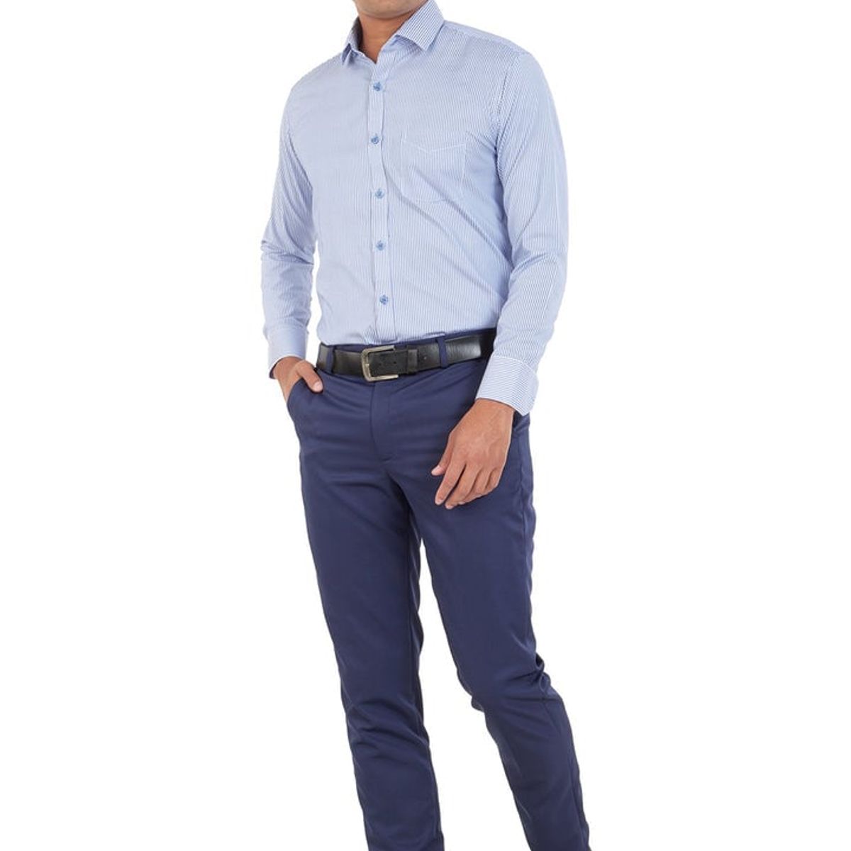 LOS CABALLEROS - Pantalon Formal Los Caballeros Azul Oscuro