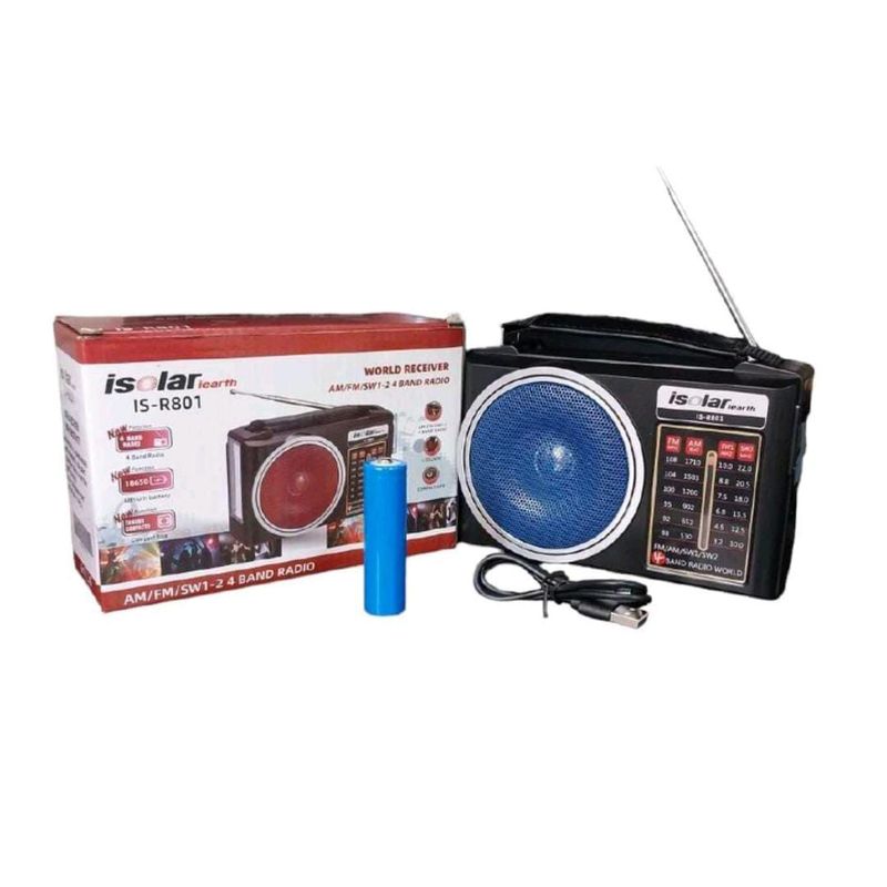 GENERICO - Radio de cuatro bandas AM - FM Recargable