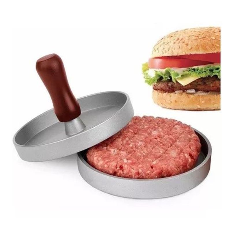 GENERICO - molde prensa manual para carne de hamburguesa