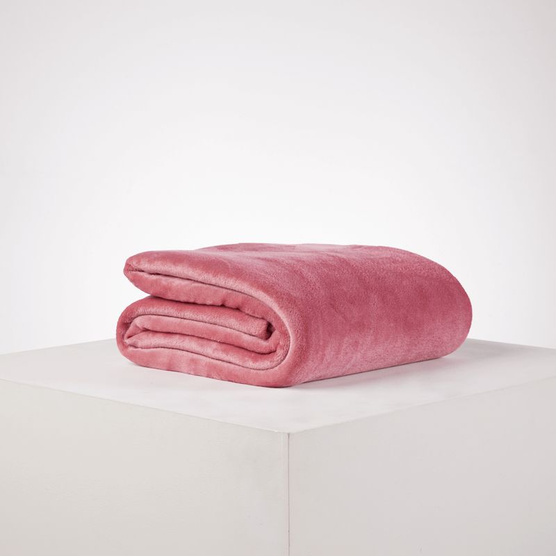 DISTRIHOGAR - Cobija Piatto Essencial 250 gr Mauve 100 x 150 cm