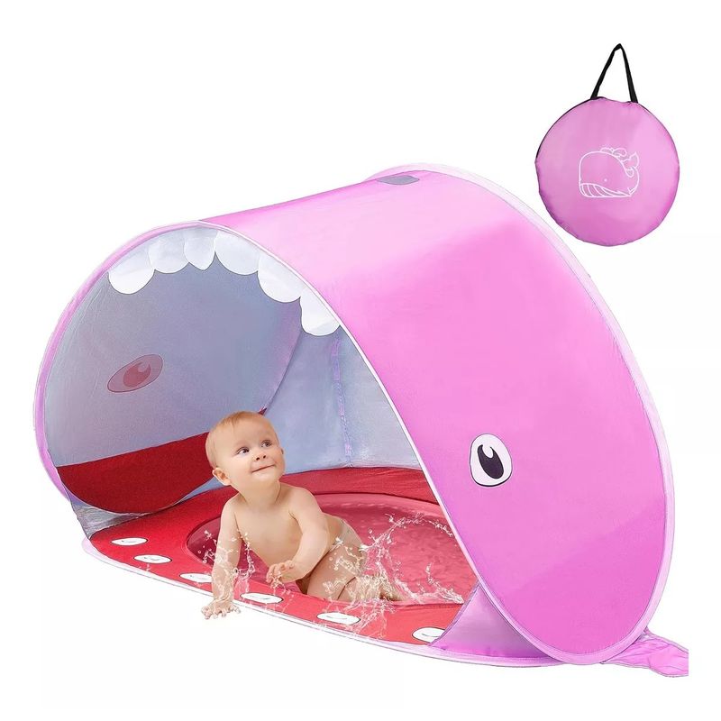 GENERICO - Carpa De Playa Para Bebe Con Piscina Toldo Filtro Uv