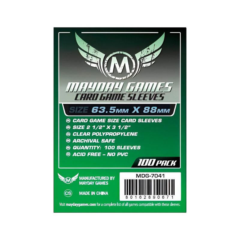 GENERICO - Fundas Protectora Mayday Standard 63,5x 88 mm x100