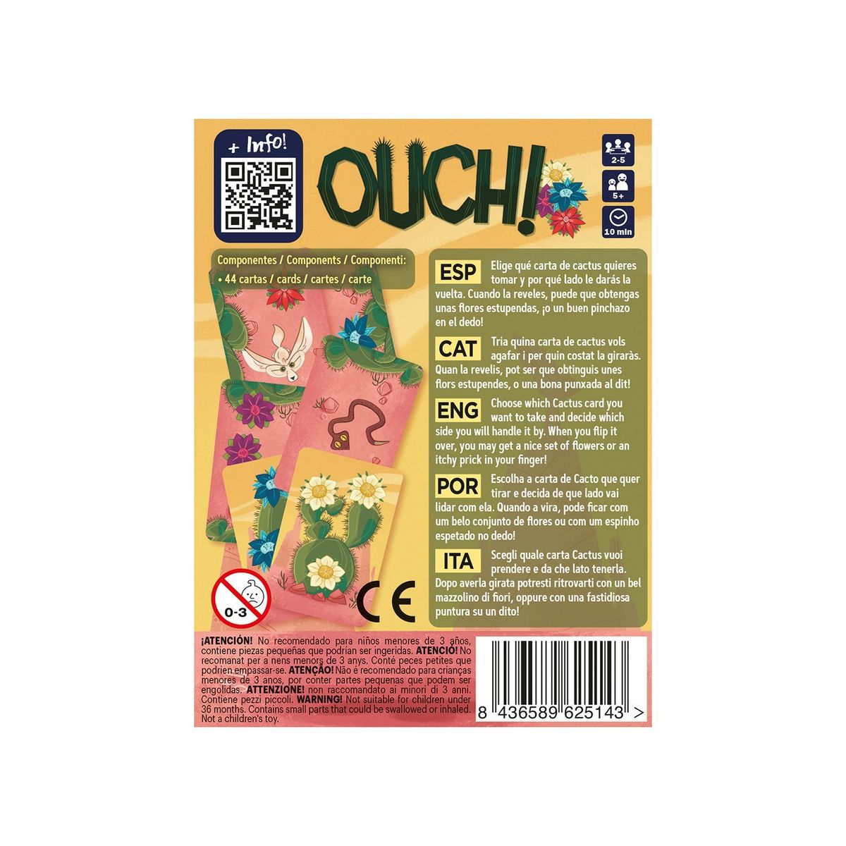 DEVIR - Ouch Juego De Mesa Español