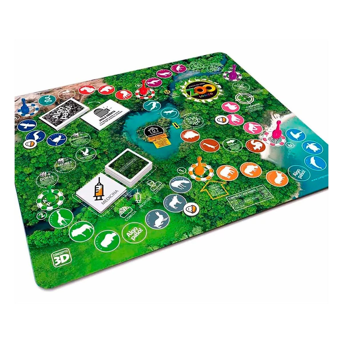 CONCEPTO 3D - Zoo Logico Concepto 3D 10 en 1 Juego De Mesa Español