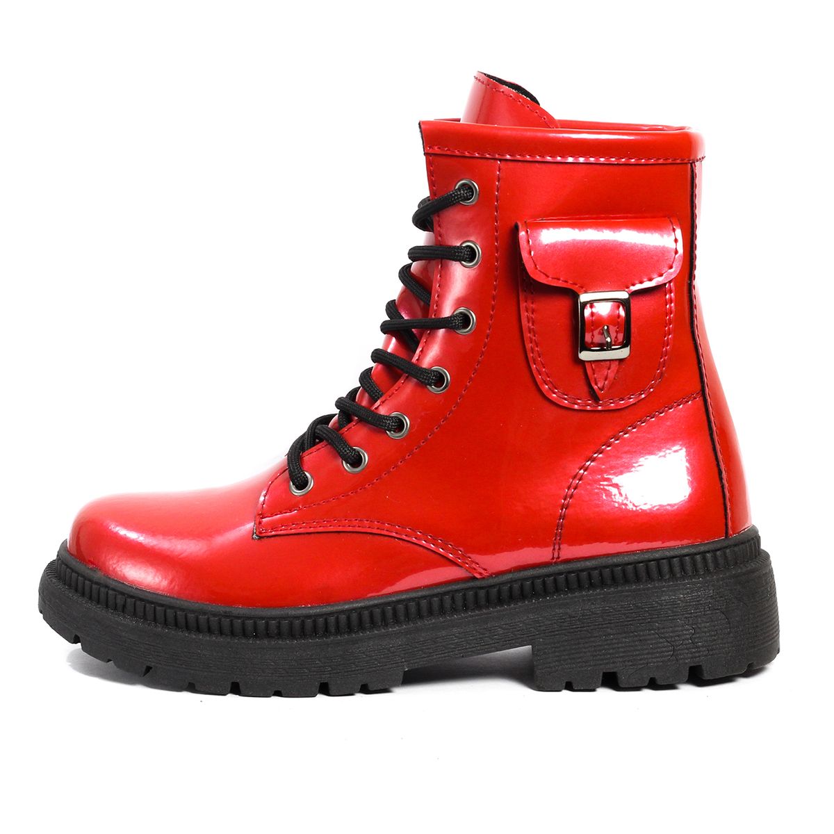 VIAR - Botas Charol Para Mujer VIAR Lili Rojo