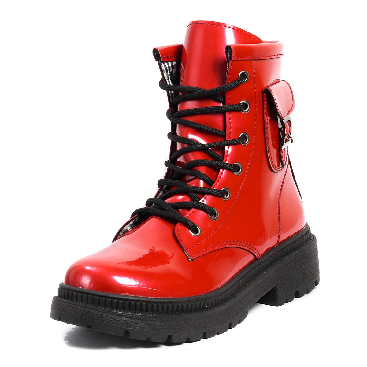 VIAR - Botas Charol Para Mujer VIAR Lili Rojo