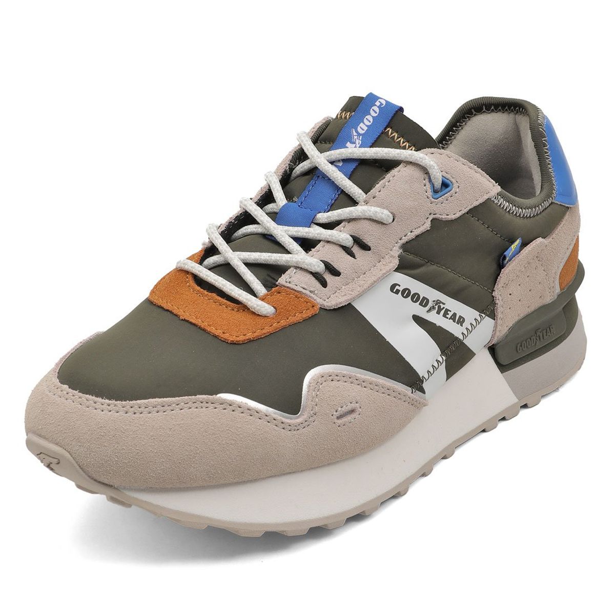 GOODYEAR - Tenis Hombre Goodyear VerdeBeige CRESTONE-C