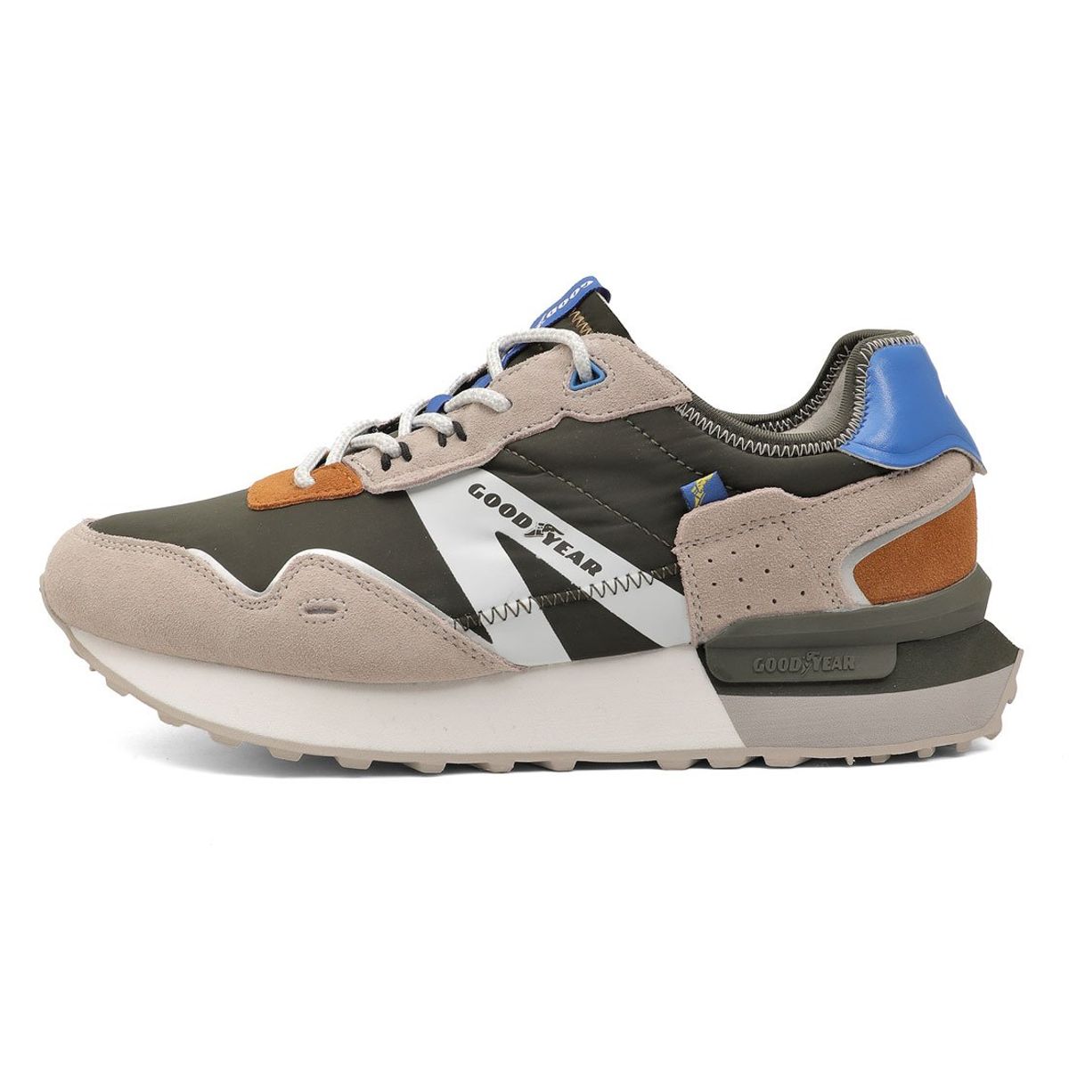 GOODYEAR - Tenis Hombre Goodyear VerdeBeige CRESTONE-C