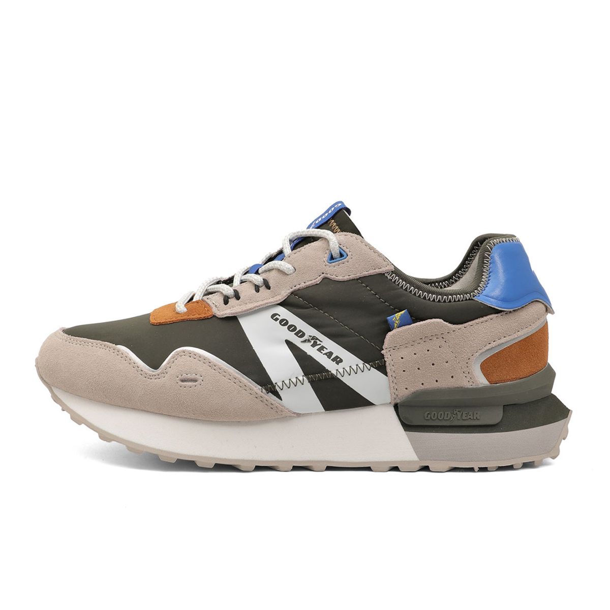 GOODYEAR - Tenis Hombre Goodyear VerdeBeige CRESTONE-C