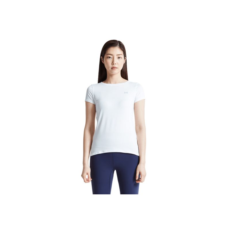 UNDER ARMOUR - Camiseta Mujer Under Armour HG ARMOUR SS-WHT Blanco UNDER ARMOUR
