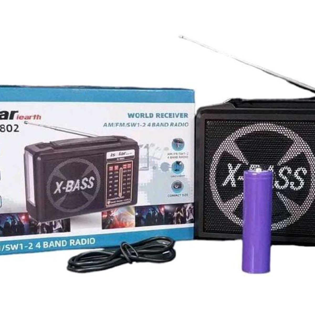 GENERICO - Radio de cuatro bandas AM - FM Recargable